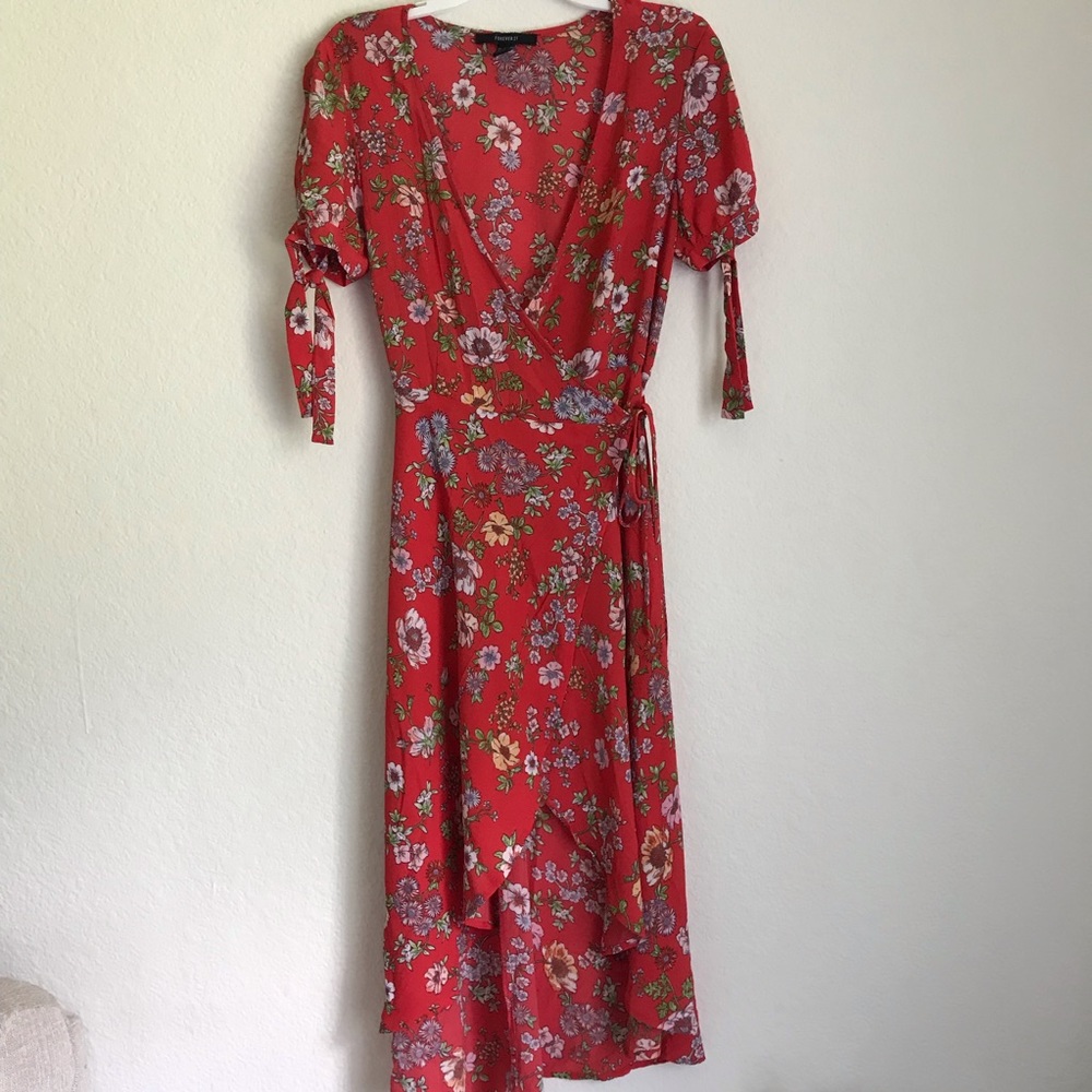Floral Wrap Dress - Picture 3 of 5